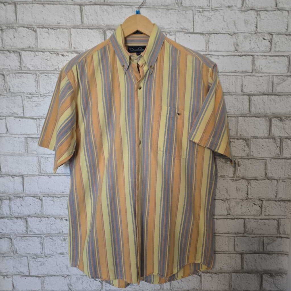Vintage Oscar de la Rental Button Shirt S
