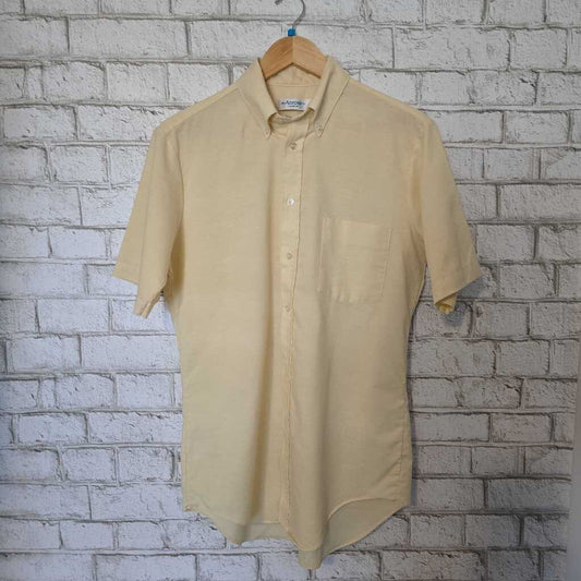 Vintage Arrow Button Shirt Sz S 151/2