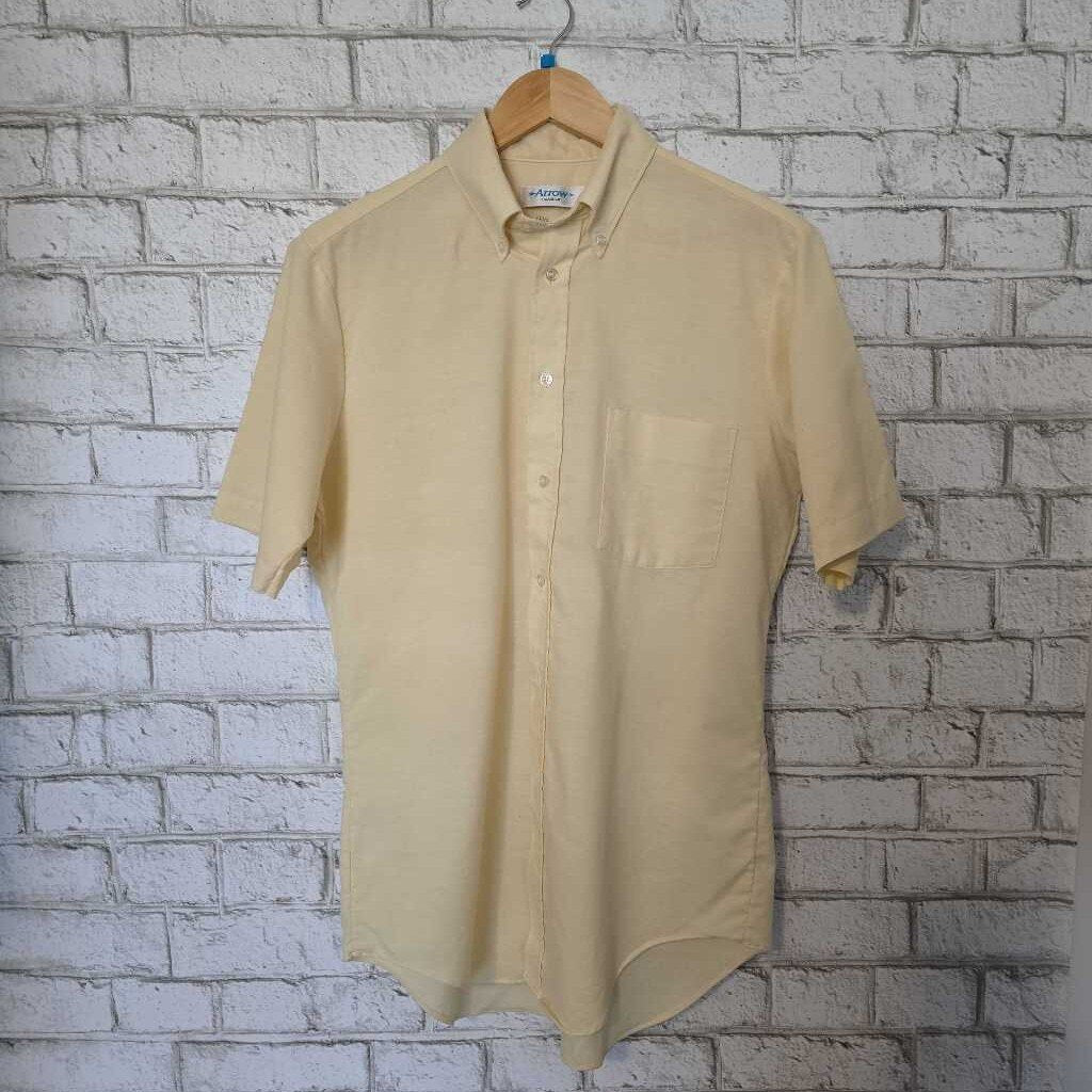 Vintage Arrow Button Shirt Sz S 151/2