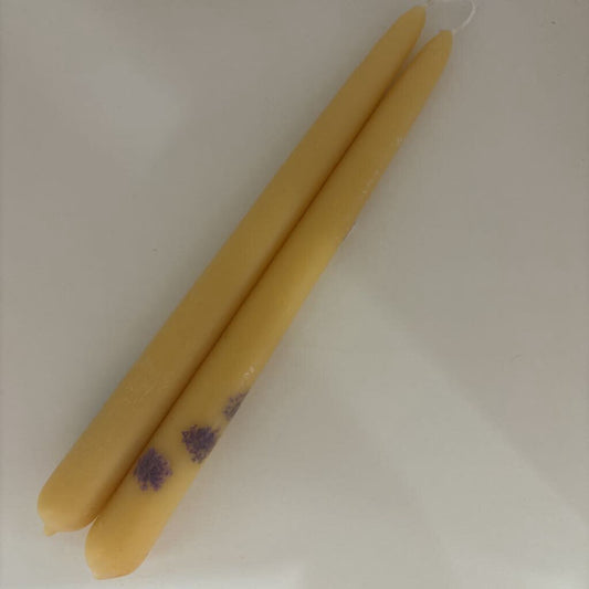 FLORAL TAPERS BEESWAX CANDLE
