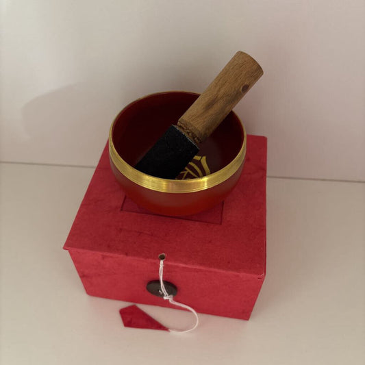Tibetan Singing Bowl RED