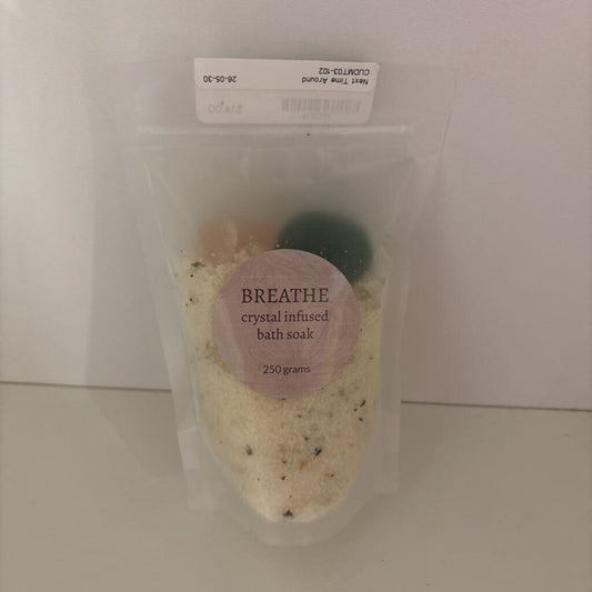 Breathe Crystal Infused Bath soak for Relaxation