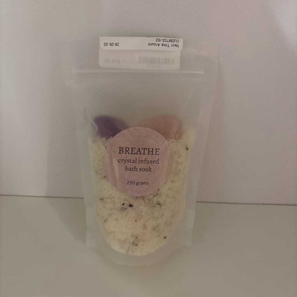 Breathe Crystal Infused Bath soak for Relaxation