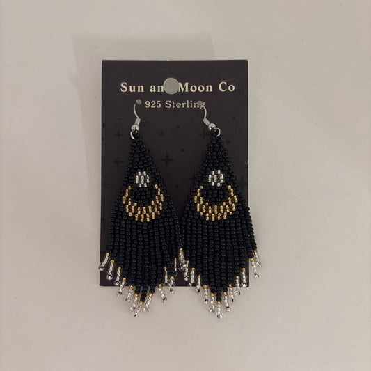 Moon & Sun Dangle Drop Earrings