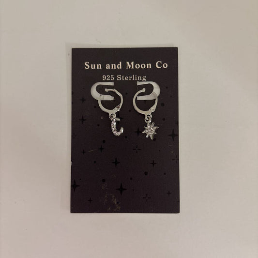 SUN + MOON GLITTER DANGLES SS