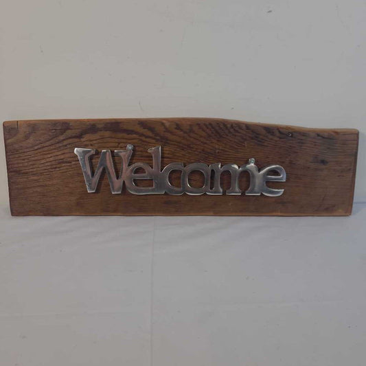 WELCOME WOOD SIGN