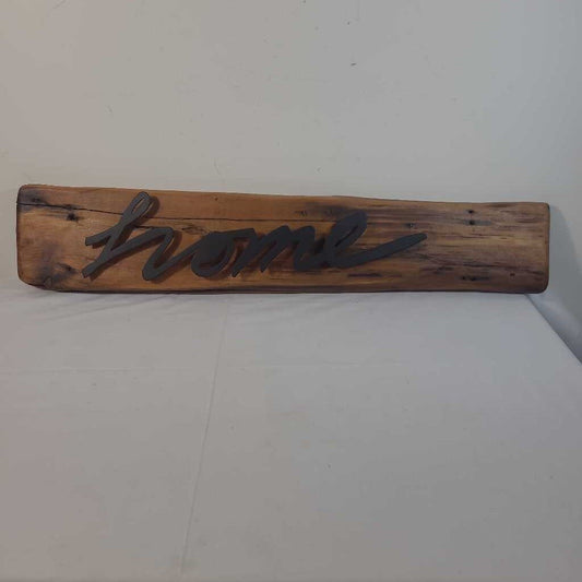 "HOME" WOOD SIGN