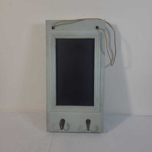 FRAMED CHALK BOARD W/ HOOKS