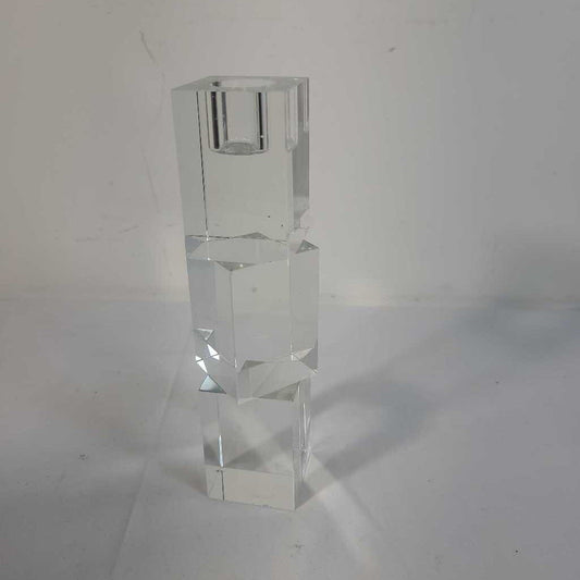 3 CUBE GLASS CANDLE HOLDER