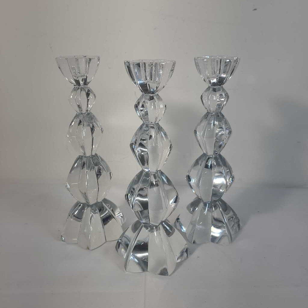 MIKASA CRYSTAL CANDLE HOLDER