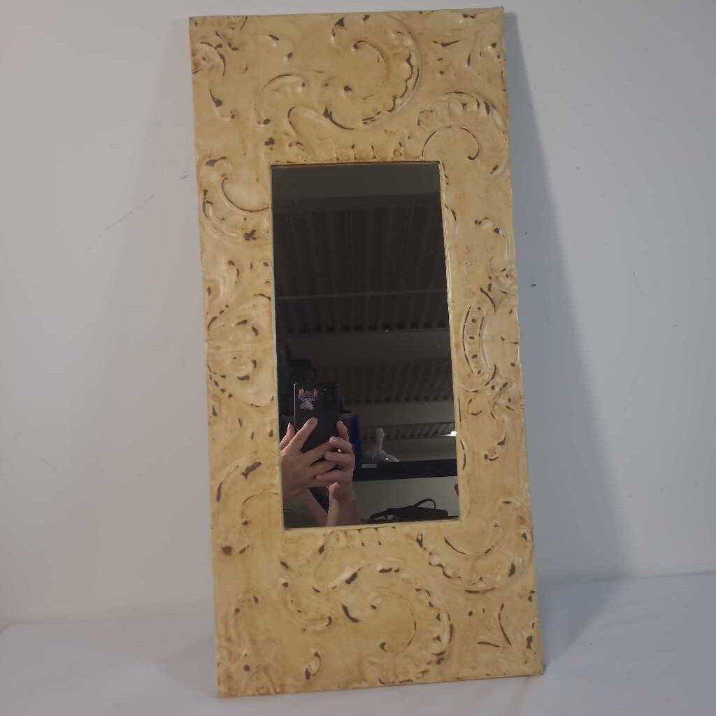 TIN FRAMED MIRROR