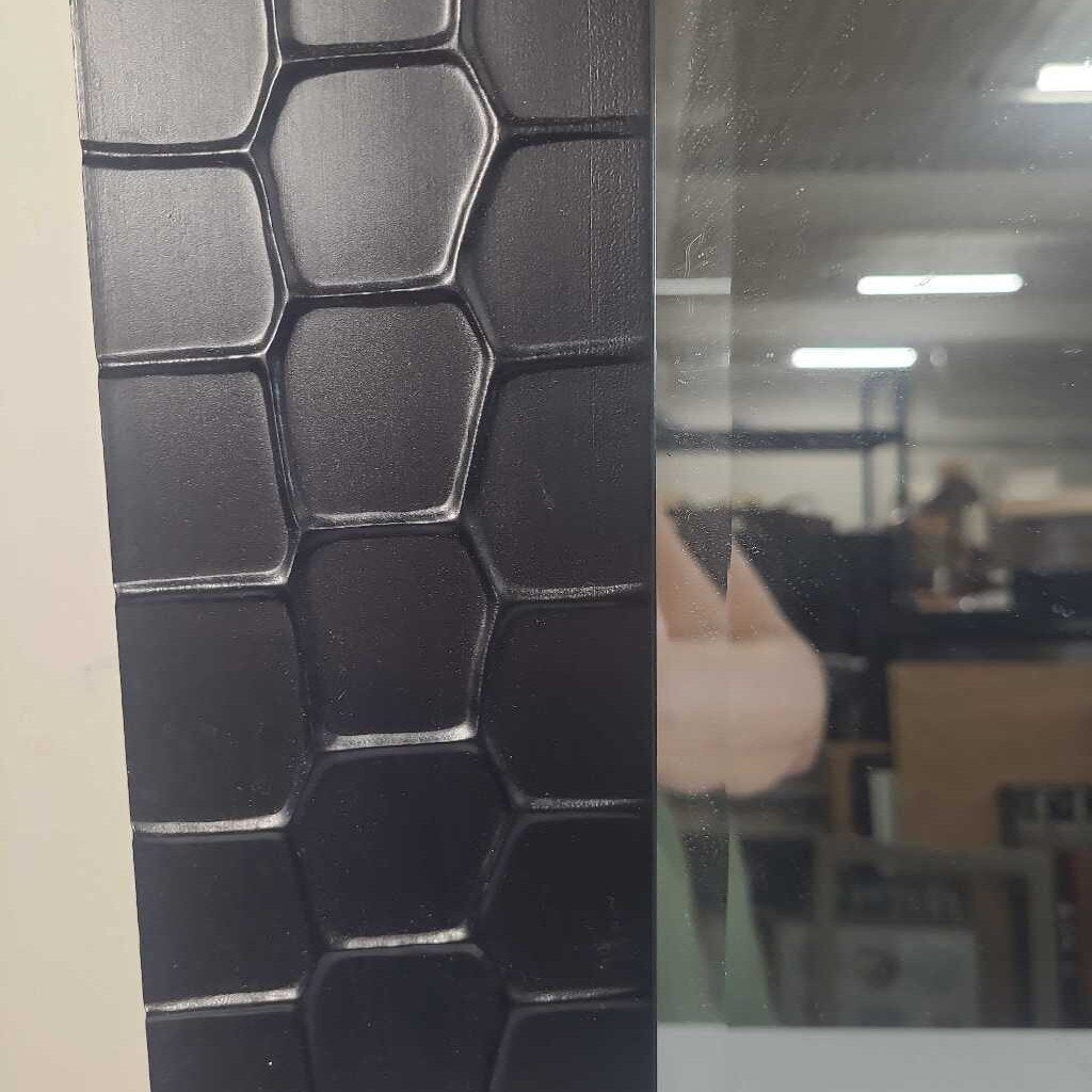 BLACK FRAMED MIRROR