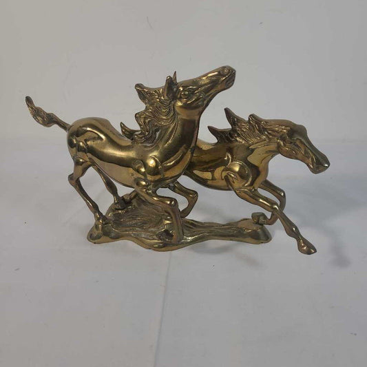 VTG BRASS RUNNING HORSES