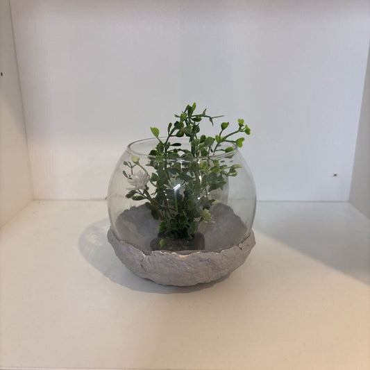 Paper Mache Glass Bowl