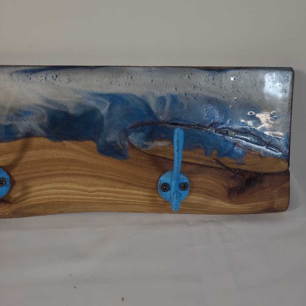 RESIN WALL HOOK - BLUE
