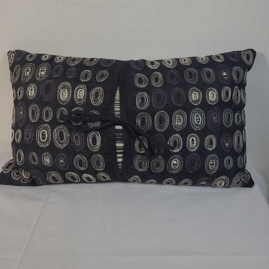 BLACK PIER 1 LUMBAR PILLOW