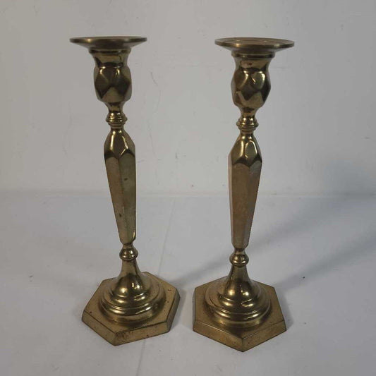 PR SOLID BRASS CANDLE HOLDERS