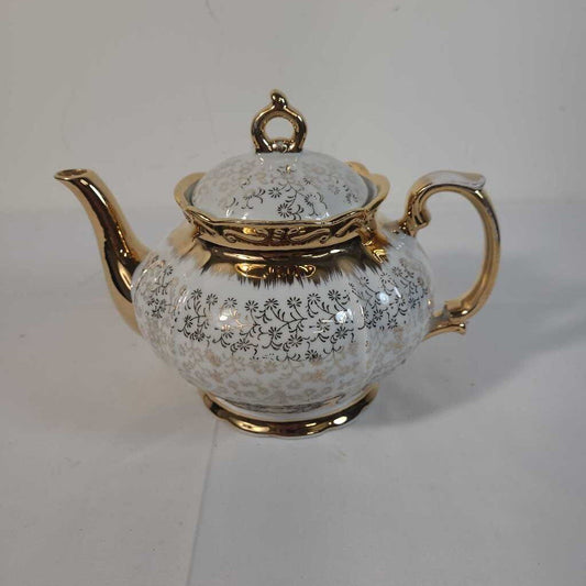GOLD & WHITE TEAPOT - JAPAN