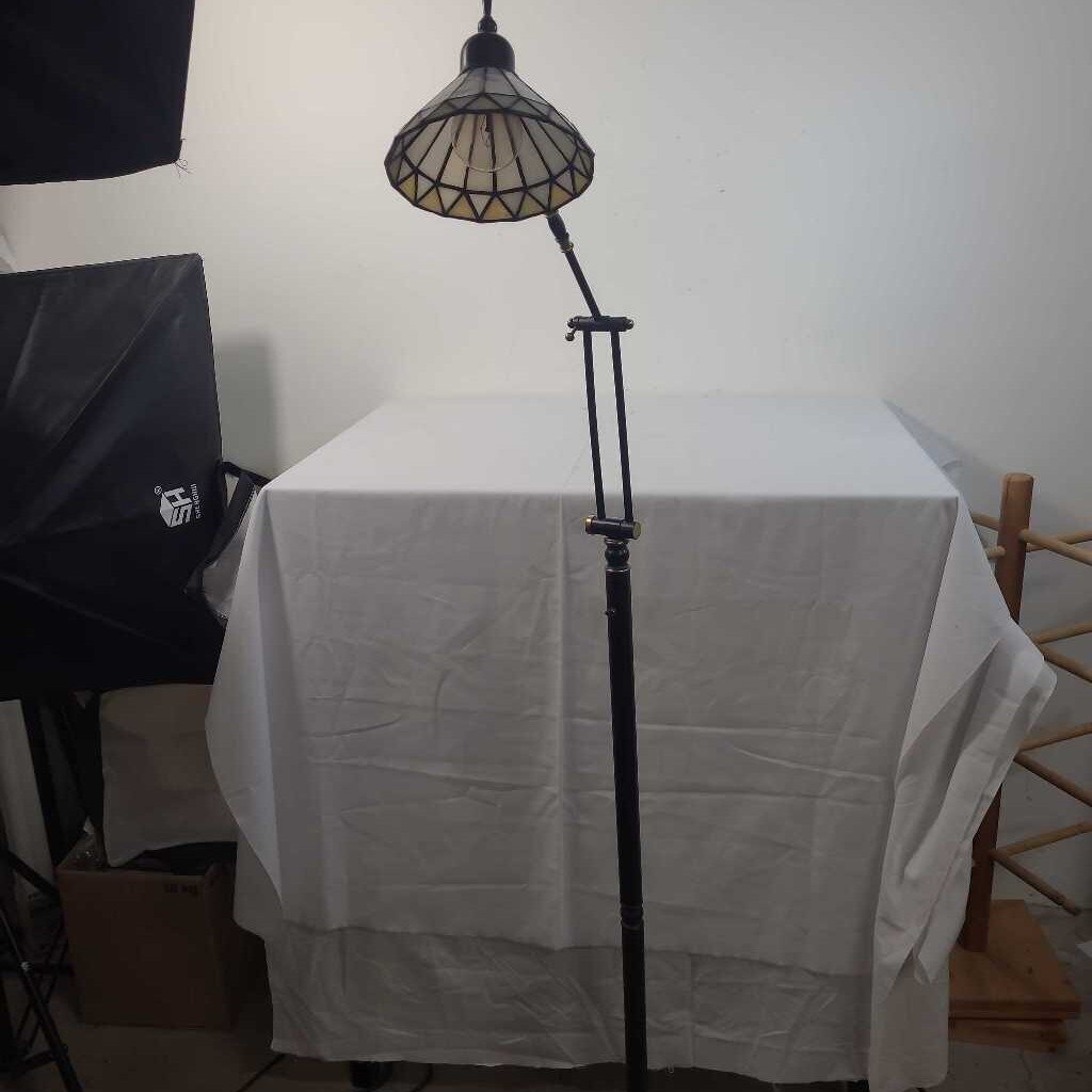 ART GLASS ADJUSTABLE FLOOR LAMP