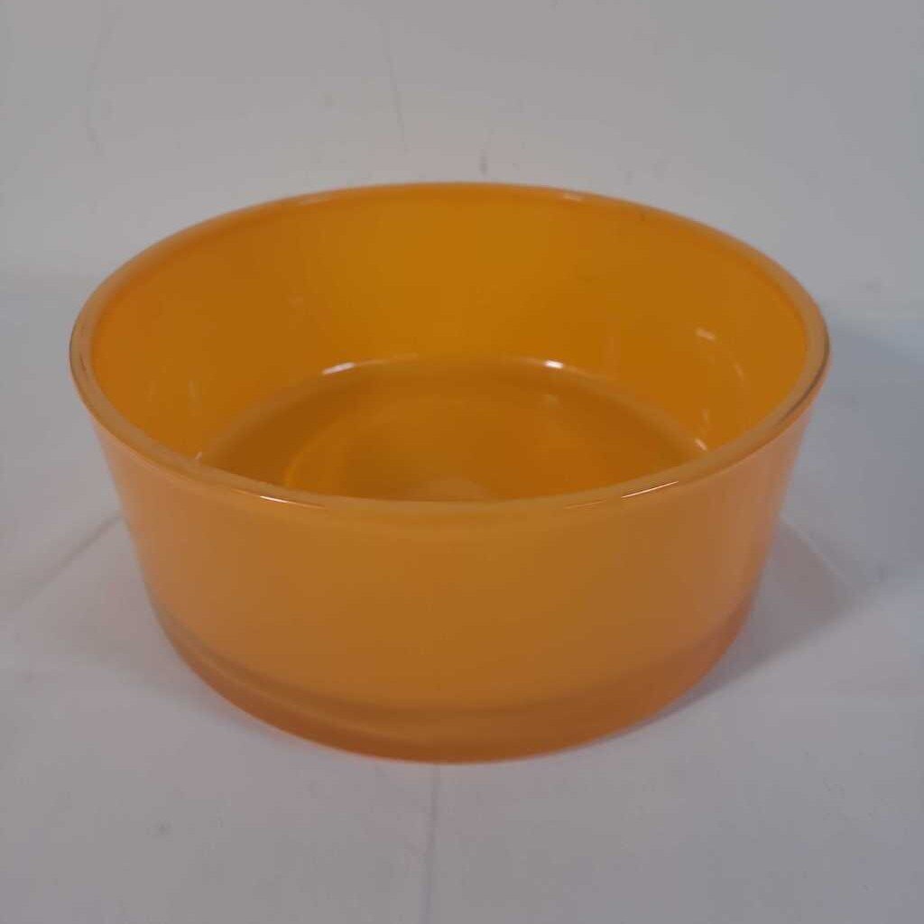 ORANGE GLASS BOWL