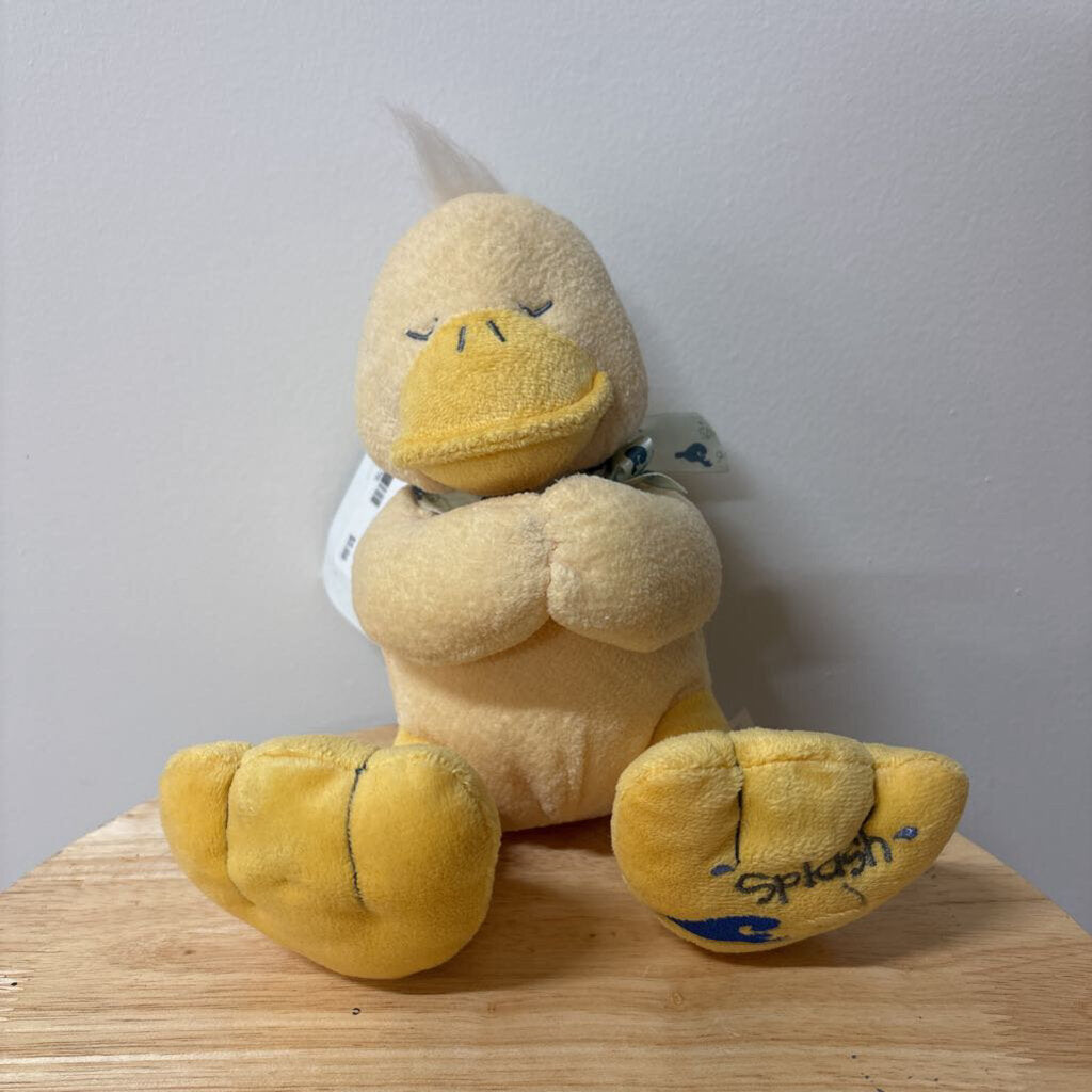 "Splash" Yellow Duckling Plush