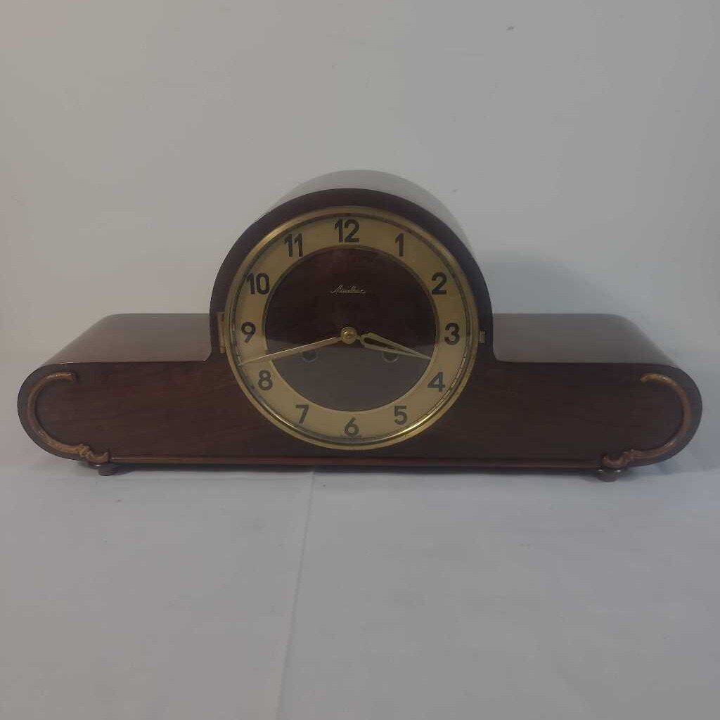 VTG MAUTHE WALNUT MANTEL CLOCK