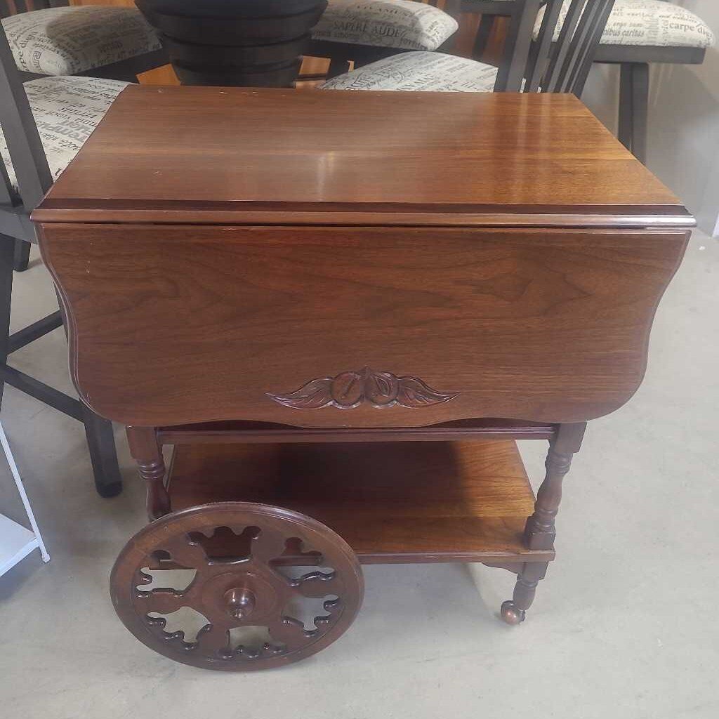 DROP SIDE TEA WAGON