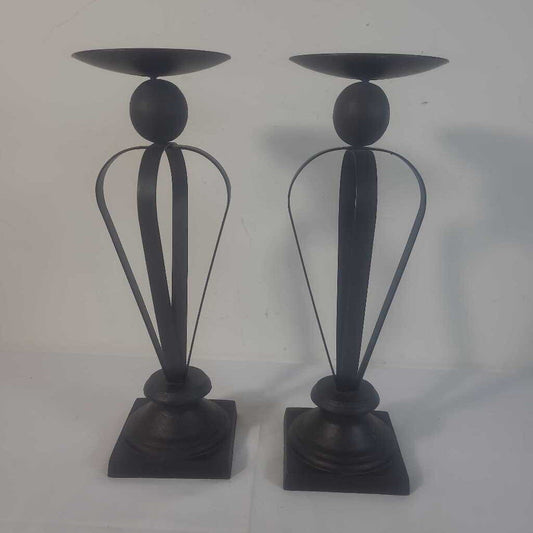 PR IRON CANDLE HOLDERS