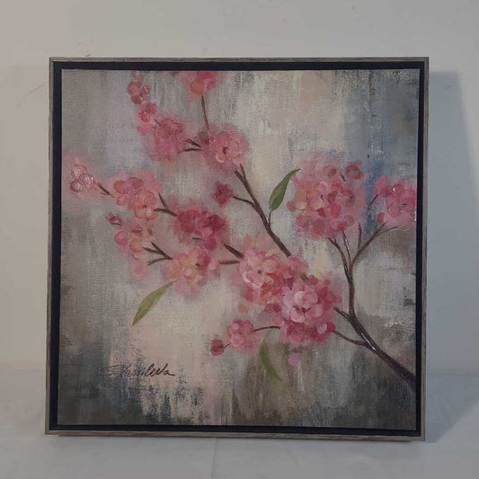 CHERRY BLOSSOM FRAMED CANVAS B