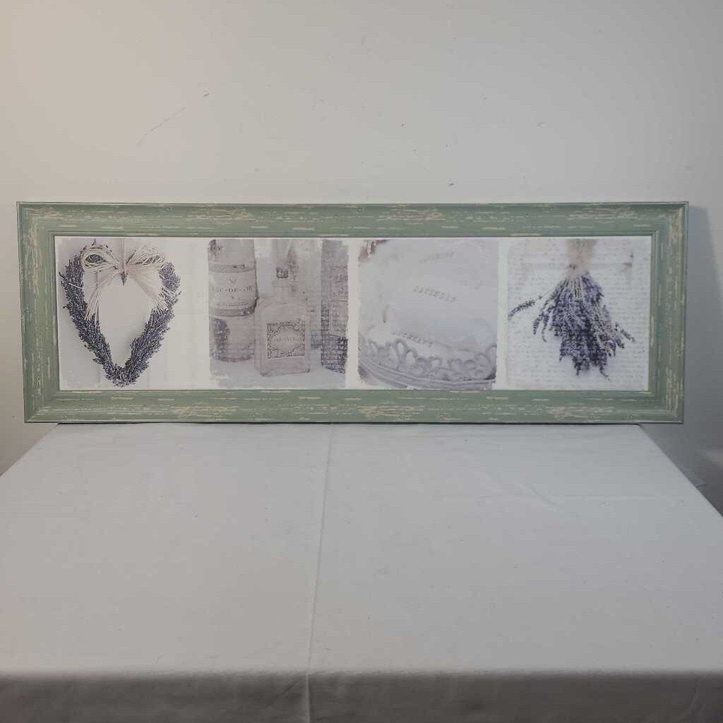LAVENDER ART IN SHABBY FRAME