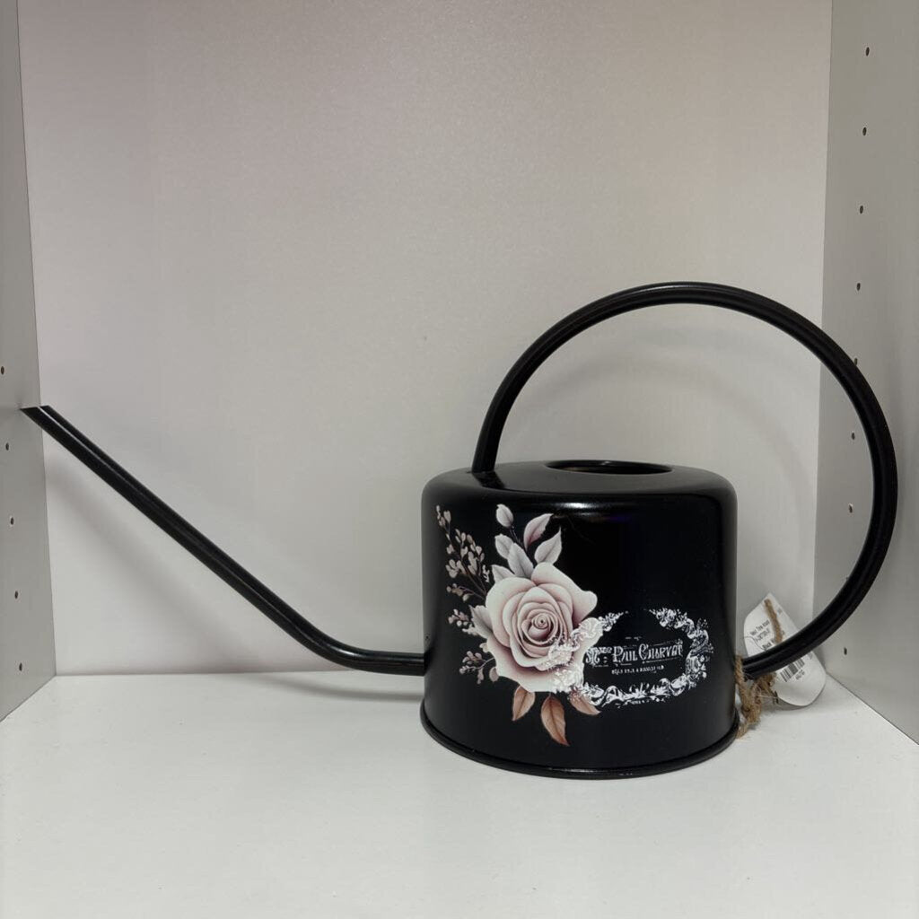Black Watering Can