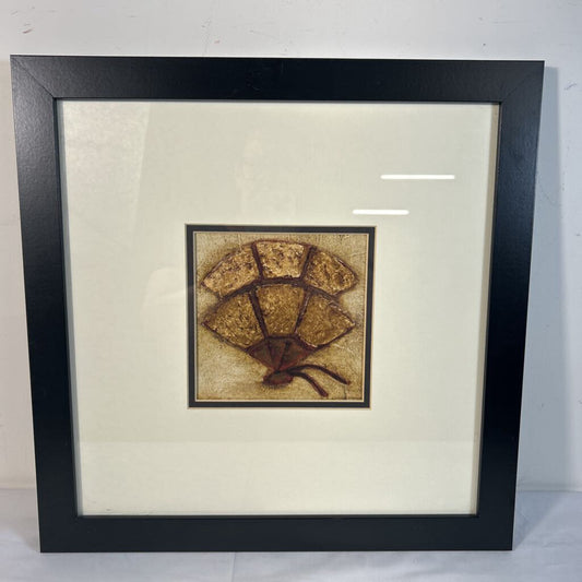BLACK FRAMED FAN PRINT