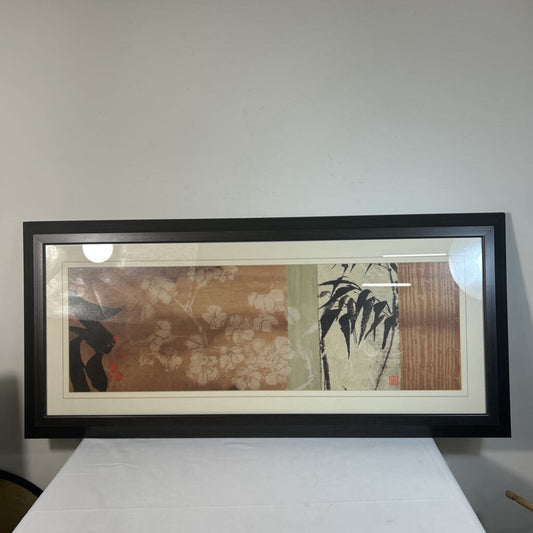 BLACK FRAMED CHINESE WALL ART