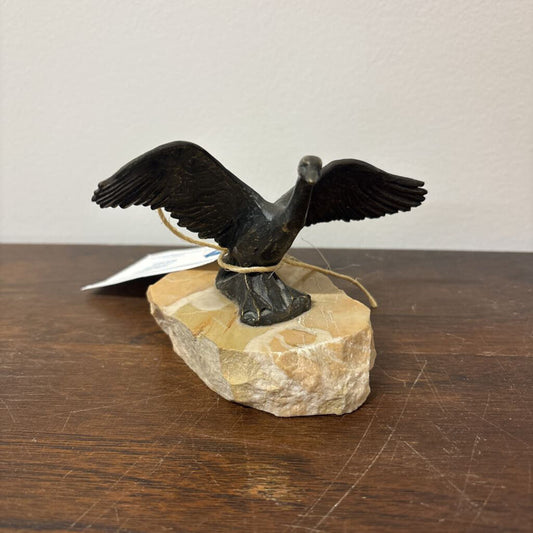 CANADA GOOSE SCULPTURE C AST IN SOLID BRASS BY SIGGY PUCHTA