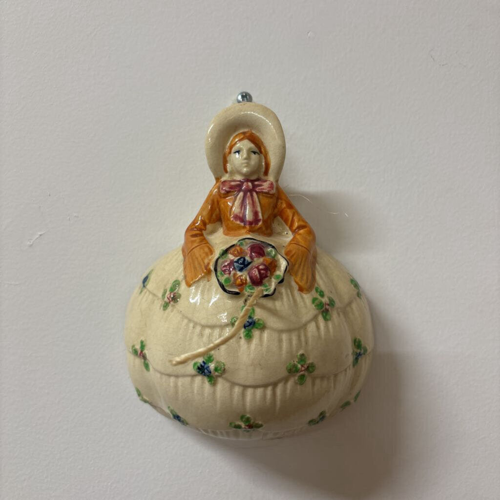 SOUTHERN BELLE CERAMIC STRING HOLDER FOR WALL 1940-1950'S