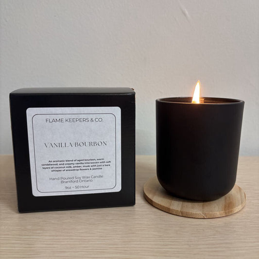 Vanilla Bourbon Soy Wax 9oz Candle