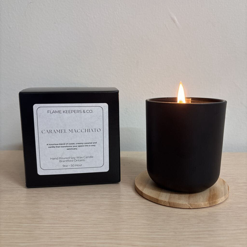 Caramel Macchiato Soy Wax 9oz Candle