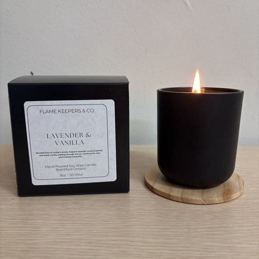 Lavender & Vanilla Soy Wax 9oz Candle