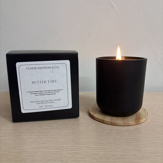 Butter Tart Soy Wax 9oz Candle