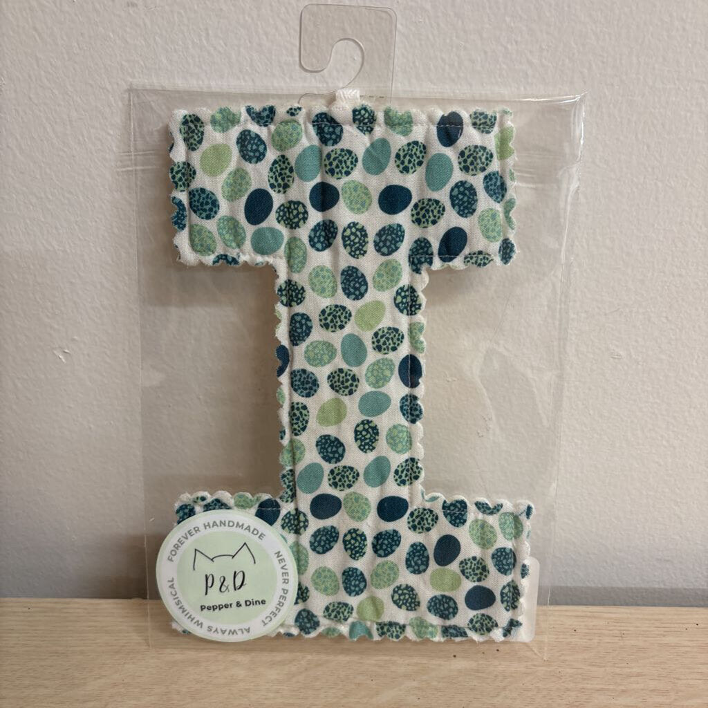 BANNER LETTER - "I" DINO EGGS