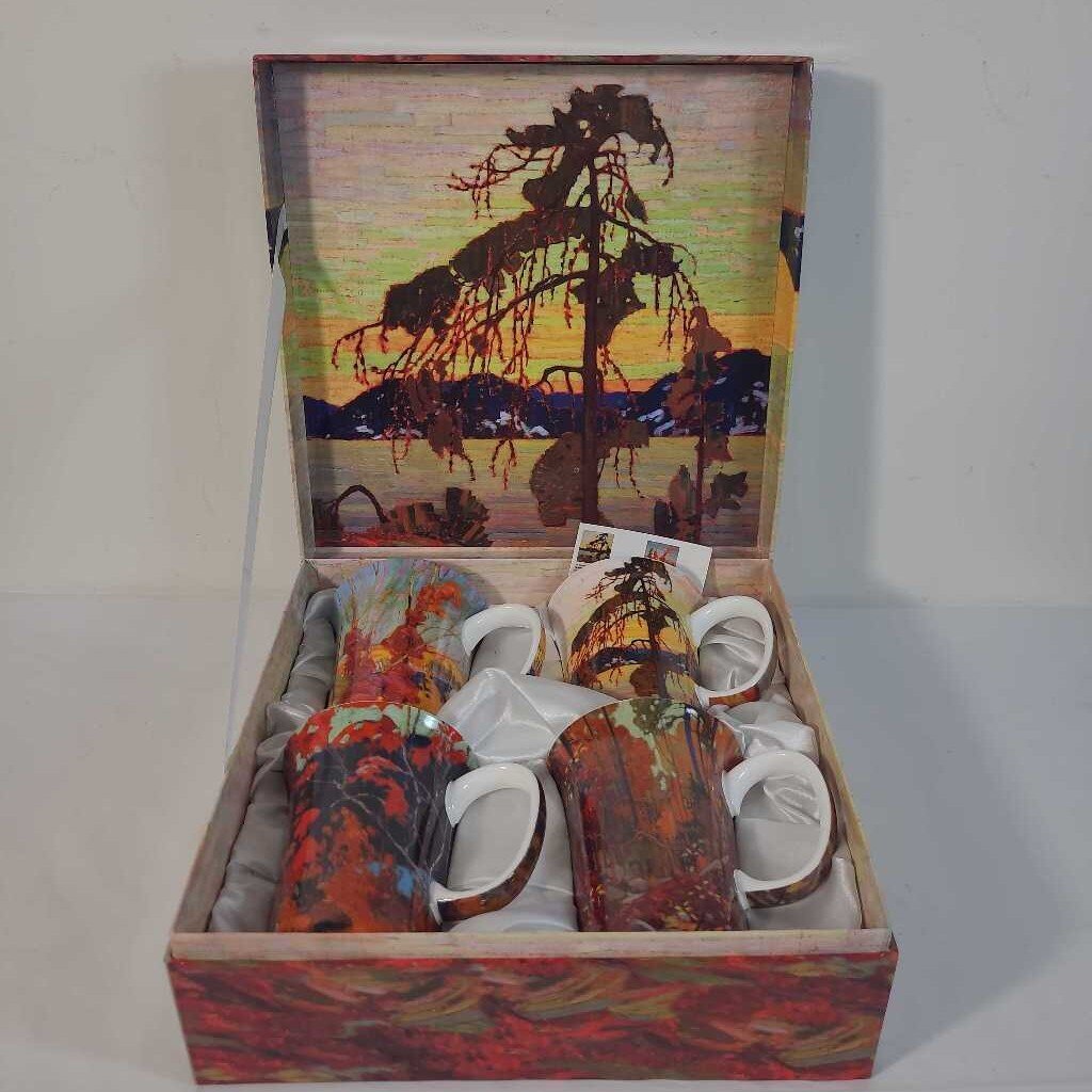 S/4 McINTOSH TOM THOMSON CHINA MUGS
