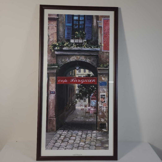 CAFE PASQUIER FRAMED ART