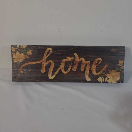 CARVED HOME SIGN