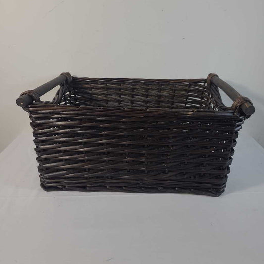 BROWN HANDLED BASKET