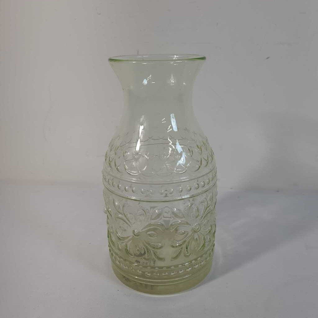 YELLOW GLASS VASE