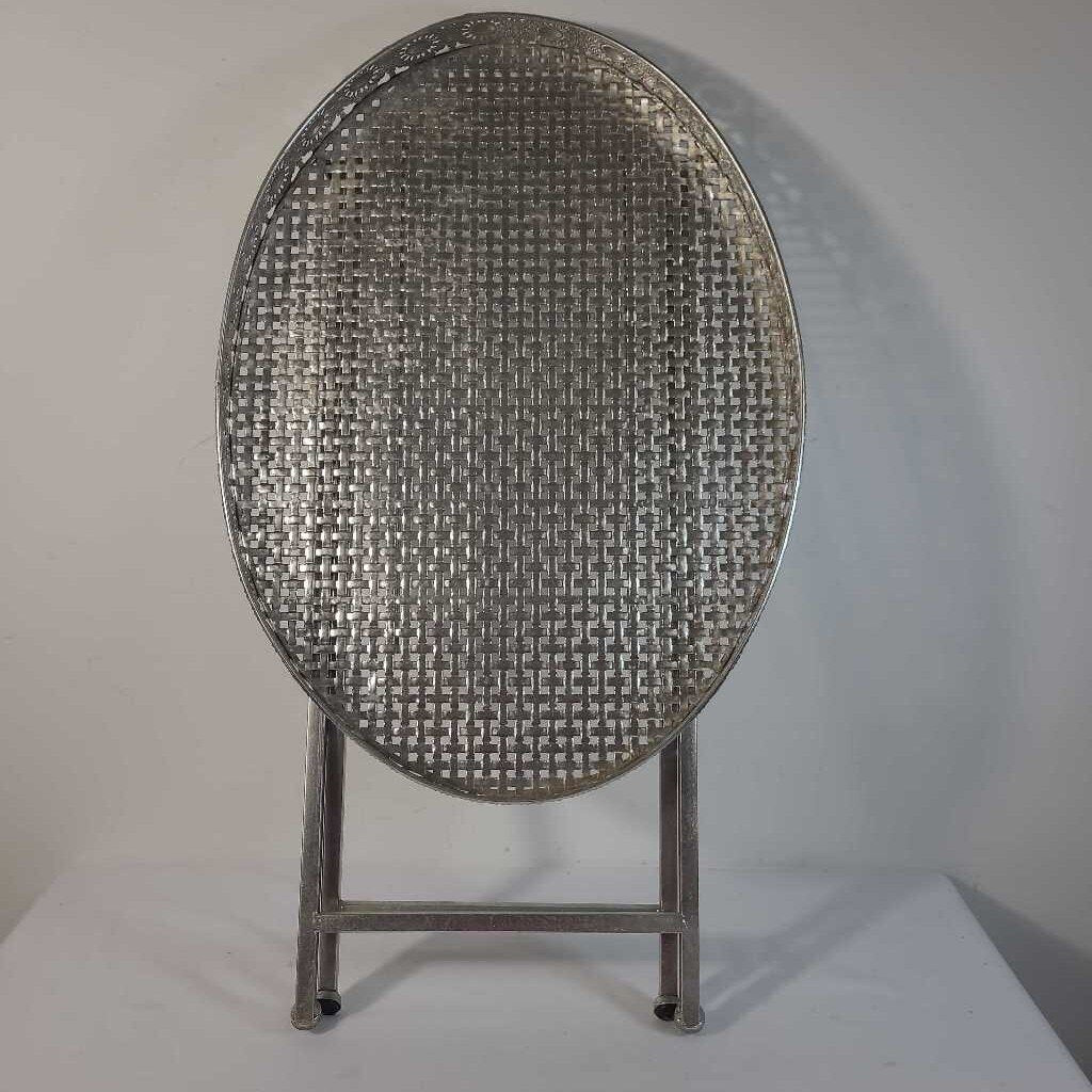 FOLDING SILVER TABLE