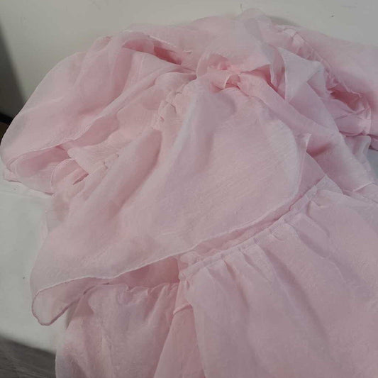 PR 84" PINK RUFFLE DRAPES