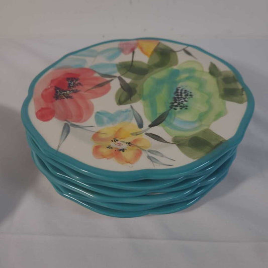 S/6 PIONEER WOMAN SALAD PLATES