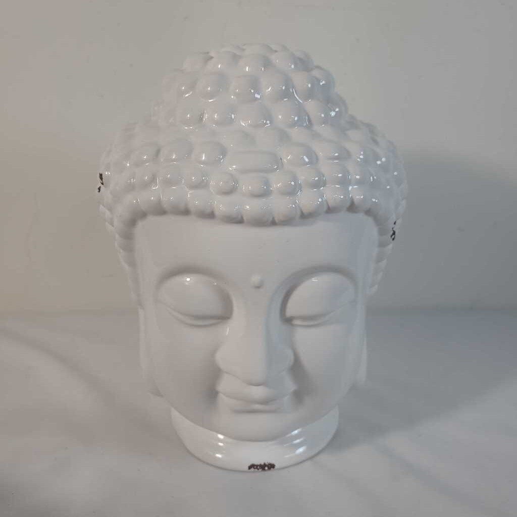 WHITE BUDDHA HEAD