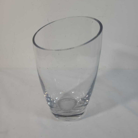 ANGLED GLASS VASE